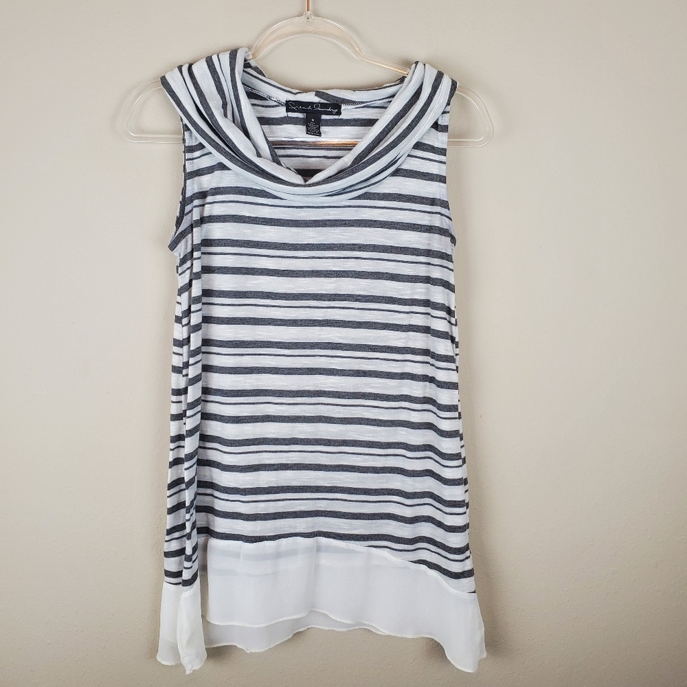 French Laundry Anthro Sleeveless Cowl Neck Top
